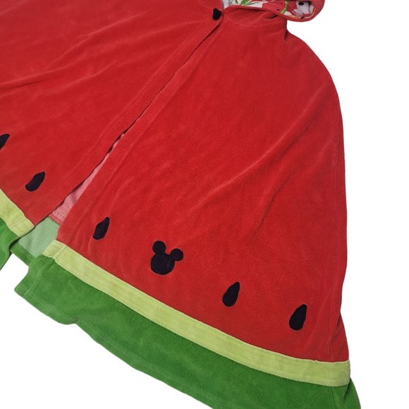 Disney mickey mouse watermelon hooded towel for kids size 5/6 beach pool bath - Picture 3 of 6